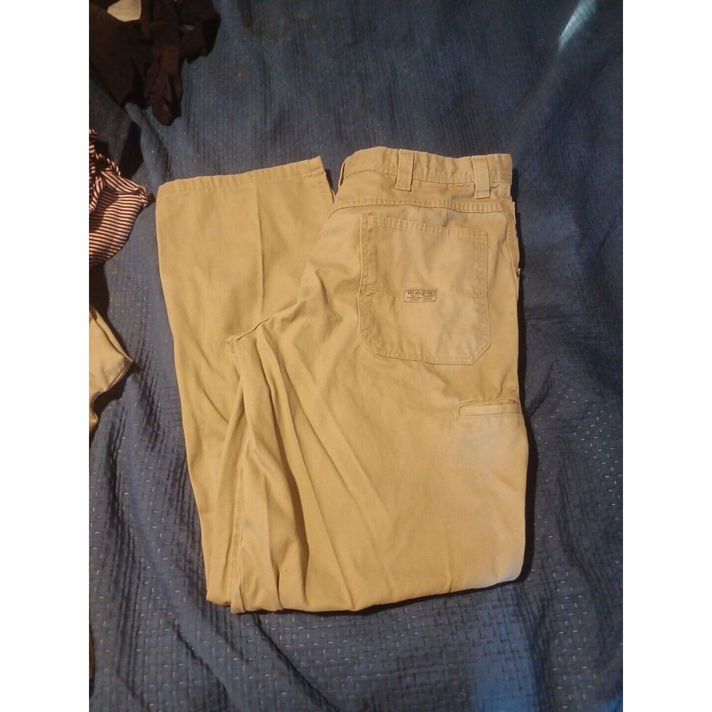 Wrangler Authentic Issue HERO Men’s Cargo Pants Med Wash Tan Sz 36x34